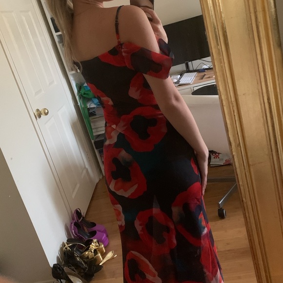 MAXI FLORAL PRINTED DRESS - Picture 3 of 5